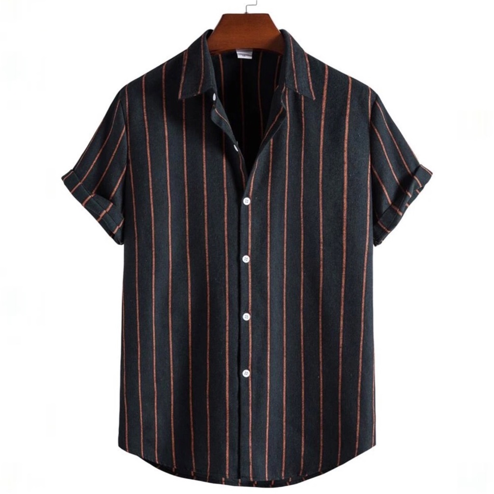 SHEIN Casual Stripped Button Up Shirt